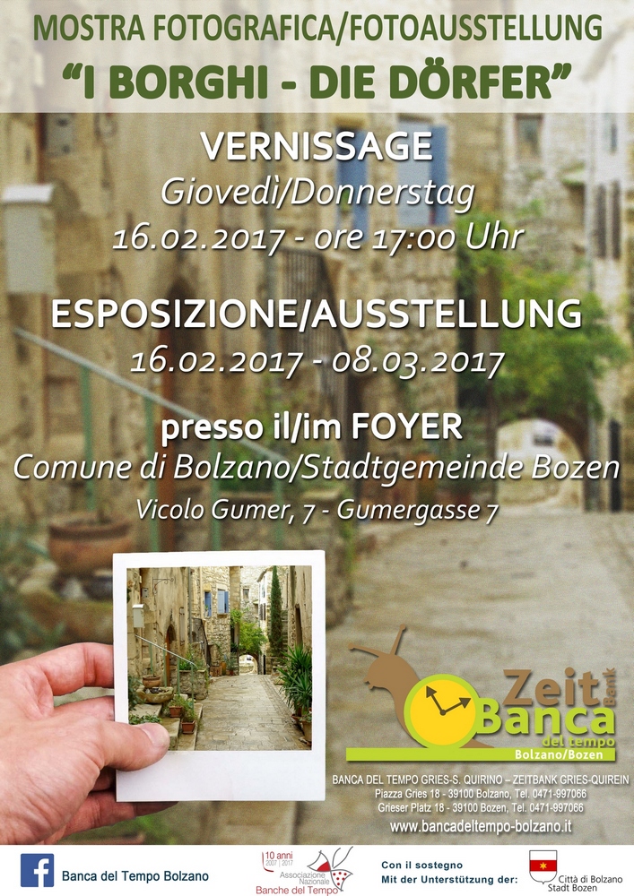 Fotoausstellung "Die Dörfer" Locandina Borghi2